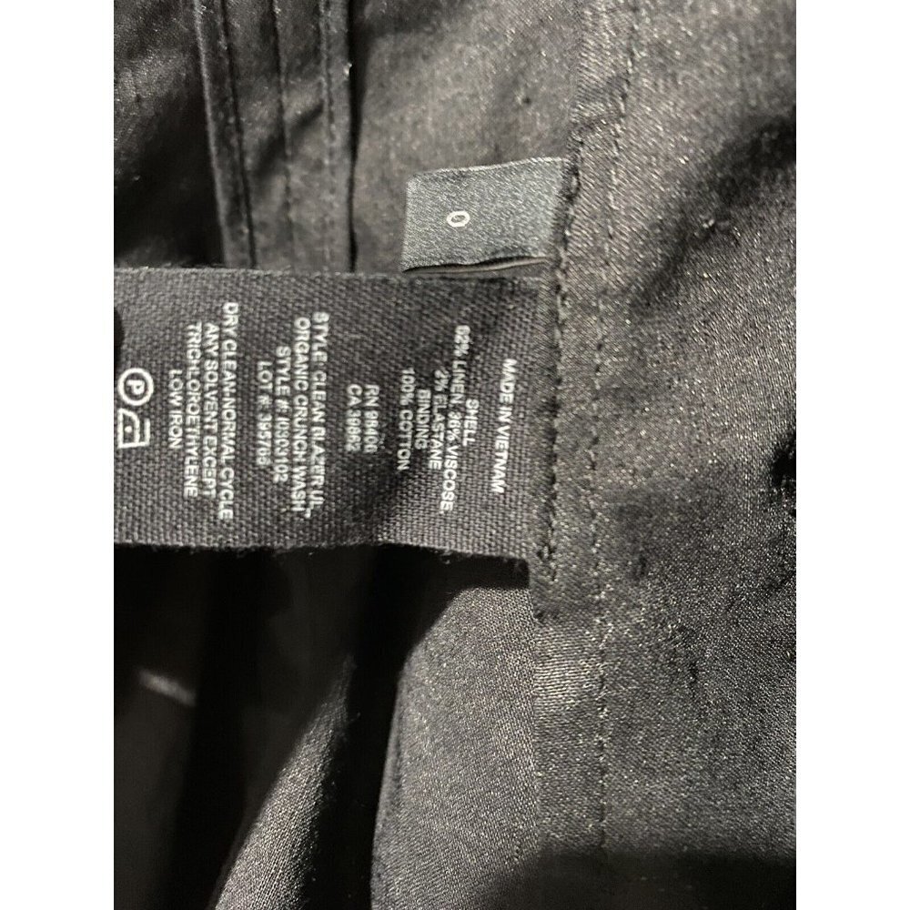 Theory Womens Unlined Open Front Linen Blazer Jac… - image 3